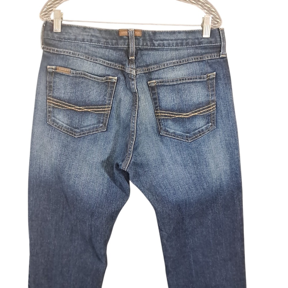 Ariat M5 Legacy Straight Jeans 34x34 Dark Wash Western Workwear Cowboy Wiskering - Picture 5 of 14